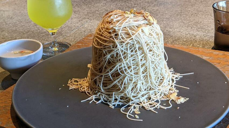 (京都)網美生榨栗子泥瀑布・栗子蒙布朗蛋糕！河原町必吃【和栗専門 紗織】