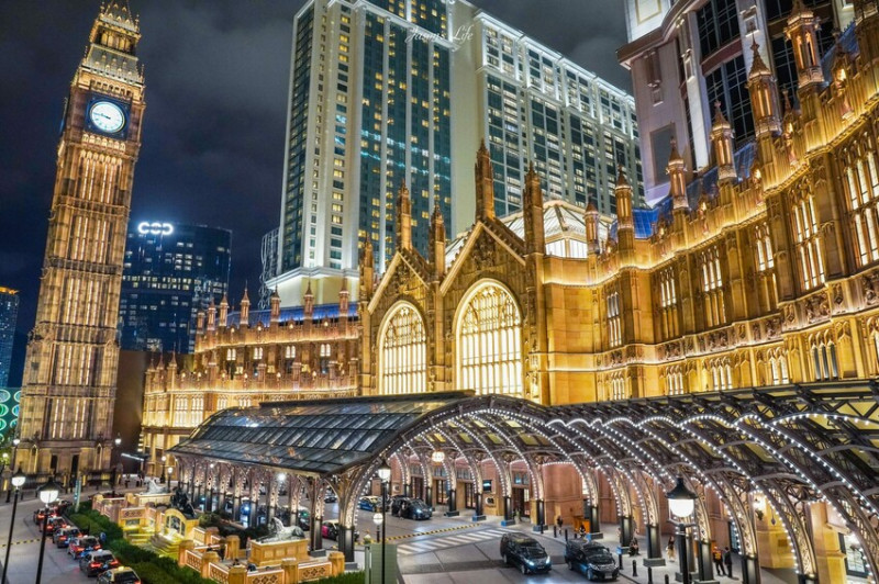 【澳門｜景點】澳門倫敦人Londoner酒店。英國大笨鐘搬至澳門啦，超好拍，晚上還有燈光秀