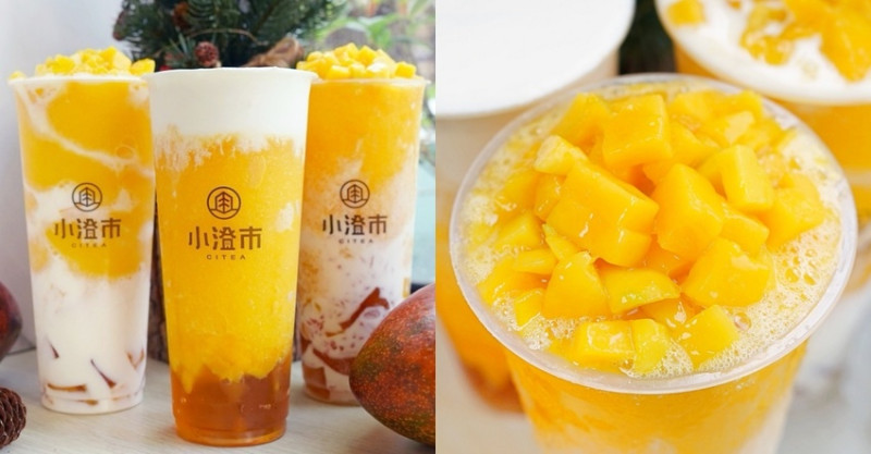 整杯將近2/3都是芒果也太有誠意！楊枝甘露、芒果雪霜歐蕾、塩雪芒果芝士，夏季限定好拍又好喝！