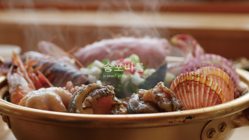 《釜山首爾自由行》송포바를│釜山海雲台美食│松亭站浮誇系海鮮拉麵