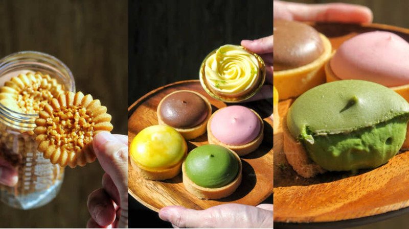 吻鑽糖半熟乳酪塔專門店-台南國華街最療癒的半熟乳酪塔在這裡~還有玫瑰花造型的檸酸系檸檬塔~近期推出2023中秋節禮盒全新商品焦糖杏仁餅乾