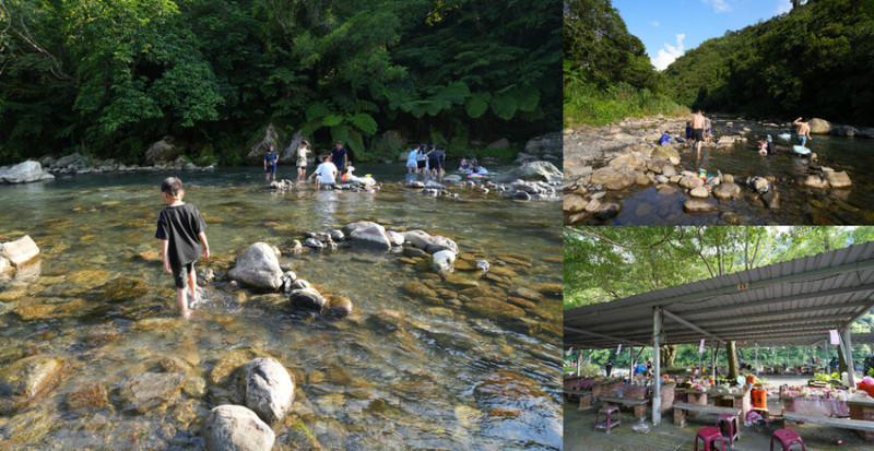 樂源仙境土雞城 ❙ 新北溪邊玩水烤肉，夏季假日有救生員駐點，三峽大豹溪玩水!