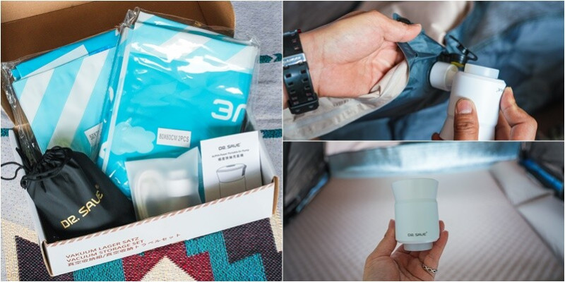 抽充氣機開箱｜摩肯DR. SAVE 3in1極度快抽充氣機．露營旅行必備超方便極度快速無線迷你充抽氣機