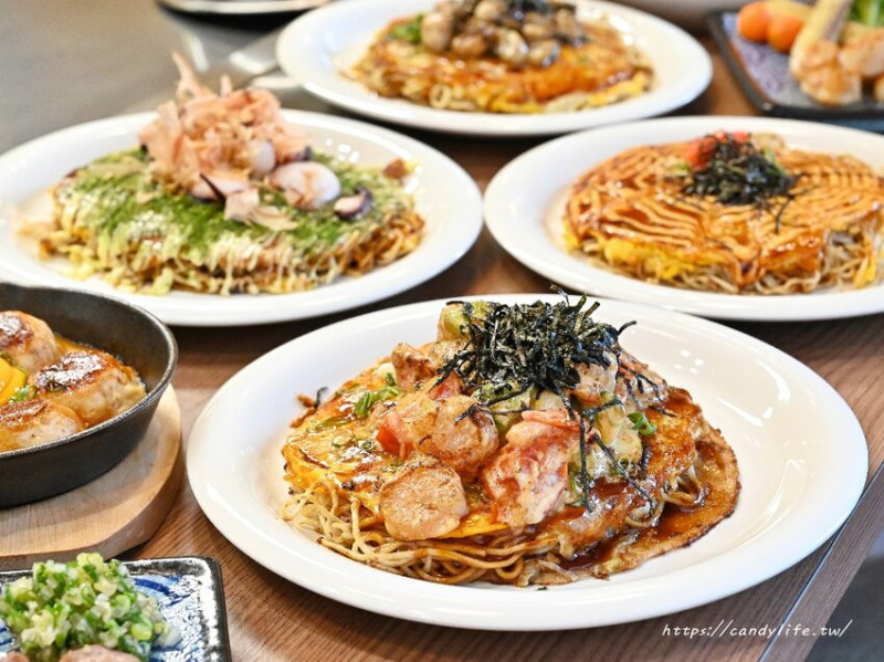 友鐵廣島燒專門店｜台中也吃得到道地廣島燒，大份量吃超飽！原物料來自日本，裝潢超復古，生意相當好～