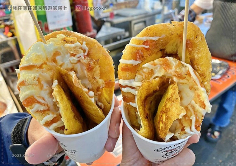57)釜山．南浦站｜富平罐頭市場內的小吃「炸蛋黑糖餅」 @我在前往韓國旅遊的路上