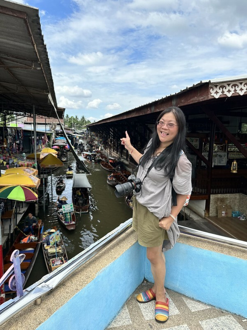 【亞洲，泰國，曼谷】曼谷近郊的水上市場～丹嫩莎朵水上市場（Damnoen Saduak Floating Market），疫情後終