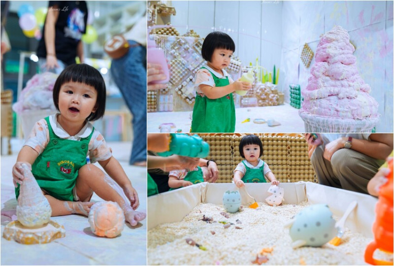 【台中西屯｜景點】小藝思五感探索x藝術派對。自由探索五感，顏料盡情揮灑創意，小朋友放電的好去處