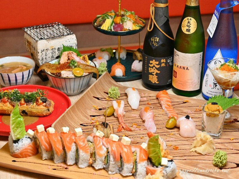 台中創意日料推薦，精緻法式擺盤，份量驚人，還有客製化炙燒丼飯自由配