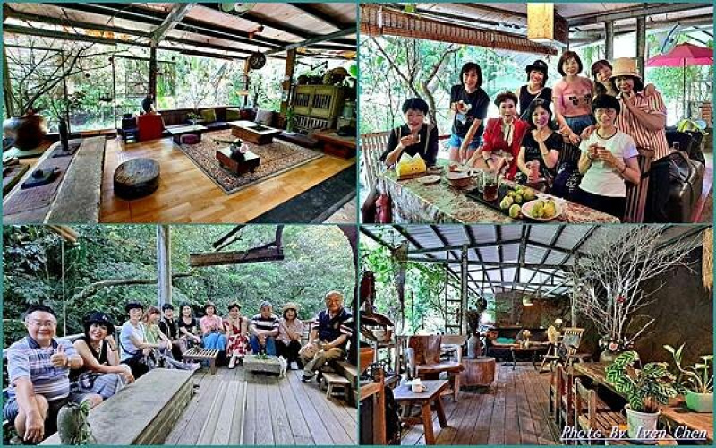 《新北大自然原始景觀餐廳》隱藏在平溪的山林祕境/靜雅古典人文藝術莊園/遠離世俗境外桃花源/賞藝古玩茗茶咖啡餐飲/依山傍水歌舞山林間逍遙遊在/聆聽薩克斯風悠揚樂曲in『觀荷』 Iven の窩-分享生命中