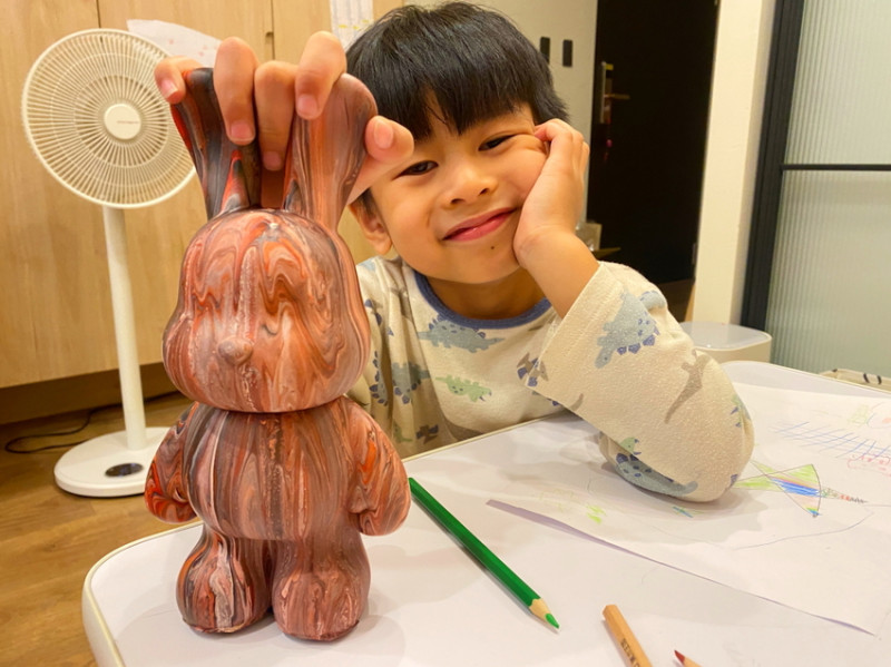 萌兔過中秋，無需任何藝術經驗，超療癒DIY，製作獨一無二的禮物 | Tiger Family 流體創作體驗