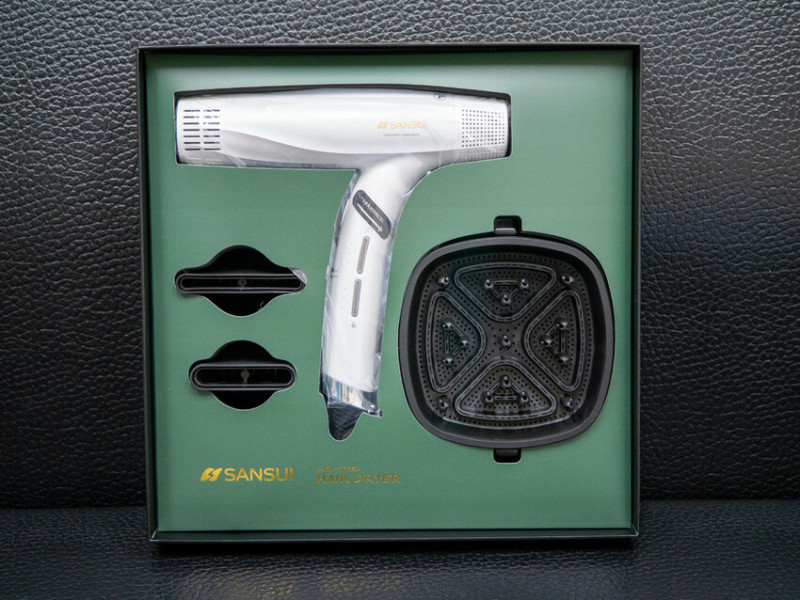 【開箱】SANSUI 山水 極勁正負離子高速吹風機，速乾低噪+負離子柔順，可折疊380g輕手感