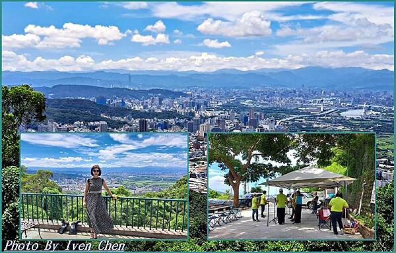 《小坪頂景點》北投淡水趴趴走輕旅行/雙北觀景台/聆聽薩克斯風演奏/遠眺台北盆地101百萬勝景in『小坪頂三慈宮雙北觀景台』Iven の窩-分享生命中的美好