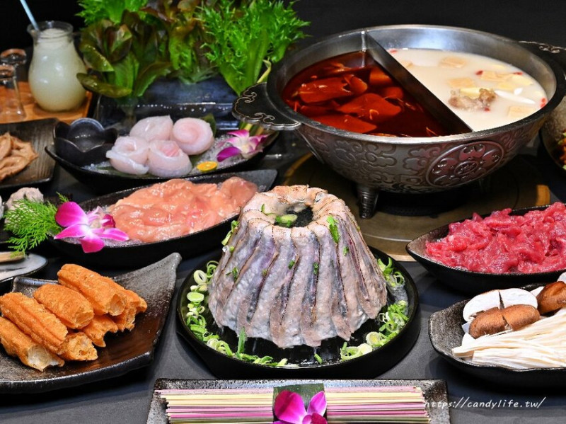 岩漿火鍋｜新竹人氣麻辣鴛鴦鍋進軍台中，鍋底免費無限續，還有會噴火的火焰炙燒豬