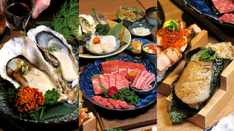 津炭燒肉-超豐盛海鮮盛合套餐組合~花園夜市附近的台南燒肉餐廳~台南日式料理和牛燒肉津炭燒肉