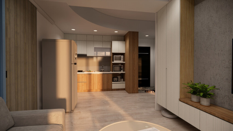 【台南室內設計】簡單好窩小宅2房1廳│60萬小資輕裝潢│全屋鋪滿溫暖木地板│清新系統櫃設計│全境空間規劃推薦