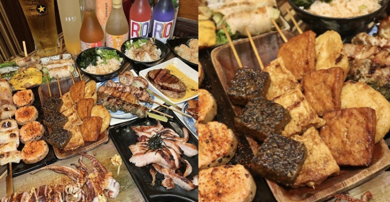 居酒屋居然能拌飯吃到飽！高CP值串燒「燒鳥串道」餐點超入味，太適合和朋友來乾一杯！