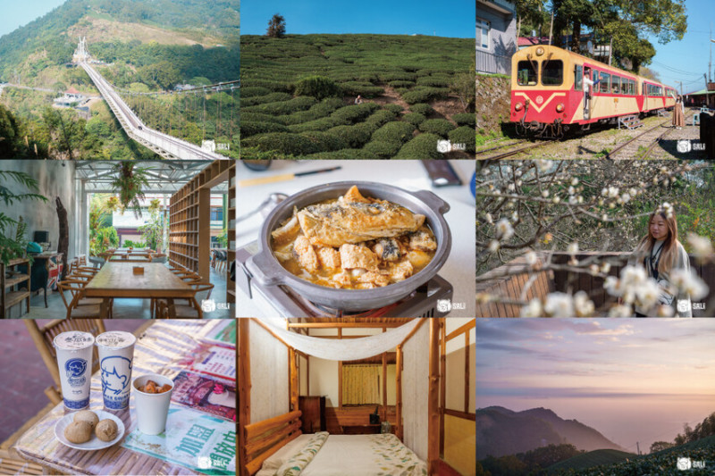 嘉義特色漫遊這樣玩｜162觀光軸線旅程，太平雲梯、雲之南茶園步道、太平老街、阿里山小火車，賞梅品茶，入住特色民宿 - 莎笠，小日子