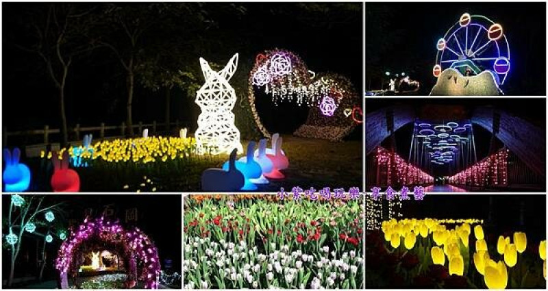 台中免費景點/春節旅遊景點『石岡鬱金香花展&石岡花漾藝術燈節』來場萬株多色品種鬱金香小荷蘭之旅;夜晚還有浪漫光影燈飾裝藝伴您遊