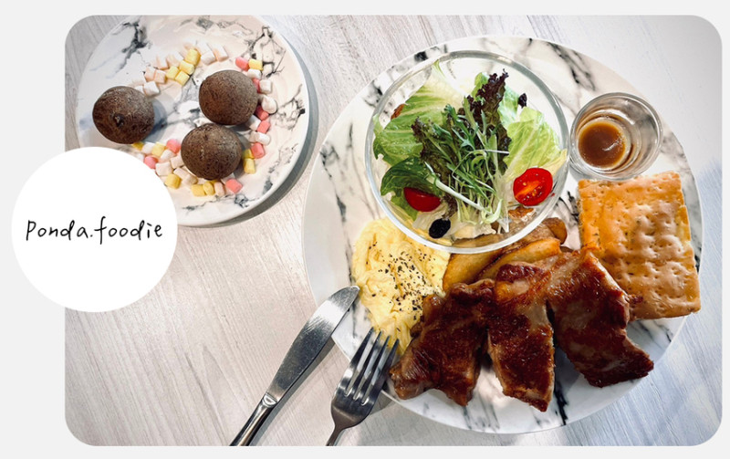 台中美食|超高CP值早午餐推薦~花鹿迷+Brunch!首推 義式雞腿排!