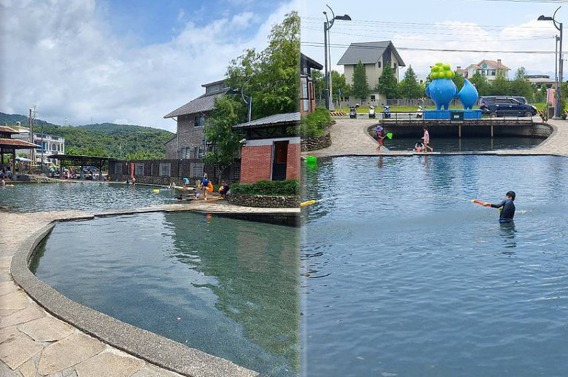 宜蘭免費玩水景點「螃蟹冒泡」冷泉會吐泡泡戲水區，附設沖水和公廁