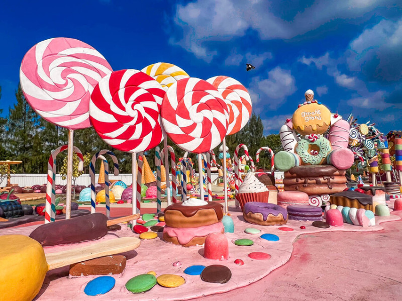 泰國GREAT&GRAND Sweet Destination｜電影食破天驚現實版！巨大化繽紛甜點樂園