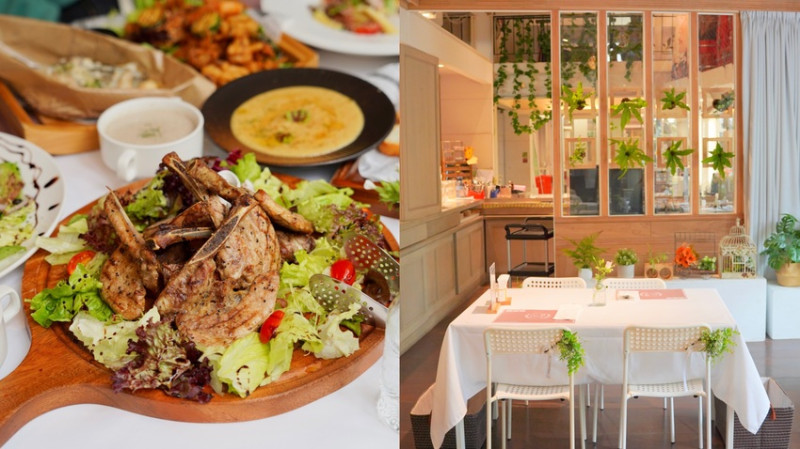 台中市北屯區台中市北屯區綠萼159地中海南法料理｜超好吃戰斧豬排推薦！台中婚宴餐廳、兔奴寵物友善餐廳推薦