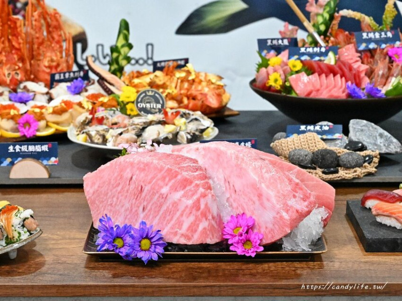 台中市北屯區阿布潘水產｜黑鮪魚料理驚艷登場！不只海鮮市場厲害，還有假日限定超狂海鮮市集