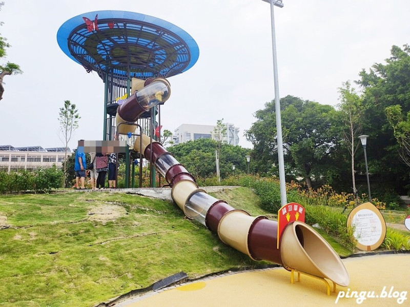 彰化縣員林市彰化特色公園｜員林三和公園 員林共融式公園  3層樓高塔溜滑梯 首座四合一公園