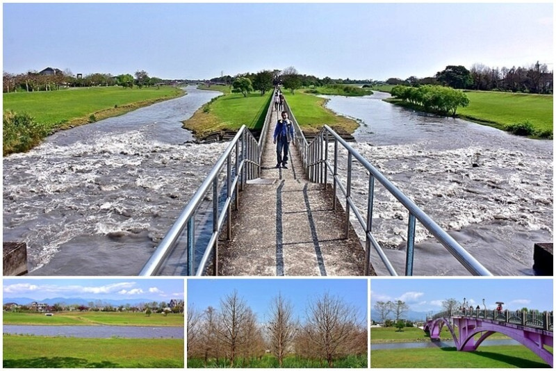 電視劇《想見你》拍攝場景：宜蘭三星鄉【安農溪分洪堰風景區】，摩西分海般的治水奇景
