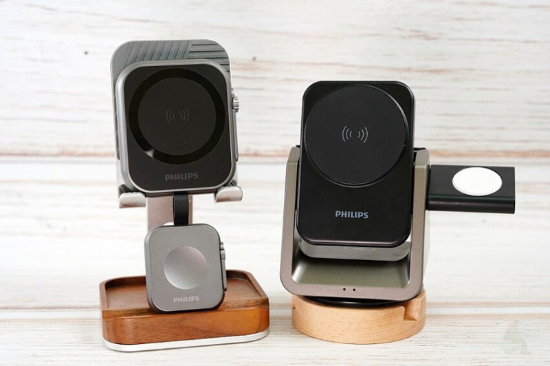 PHILIPS 黑金剛三合一磁吸充電系列｜探索未來充電新趨勢，3 in 1『手機、手錶、耳機』同時無線充電