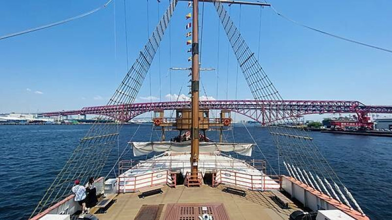 大阪樂遊劵旅遊攻略|大阪港帆船型觀光船聖瑪麗亞號|船長線Captain Line到環球影城|天保山摩天輪透明水晶車廂|大阪推薦必去景點