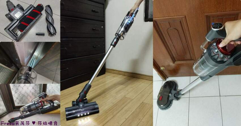 生活家電【山水】電動濕拖＋除蹣大掃除超給力「智能偵測濕拖無線吸塵器旗艦版」６款刷頭可變化／強吸無死角│LED地刷照明設計│調節4段吸力強弱