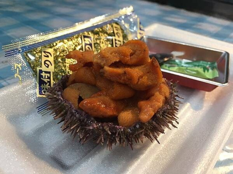 大阪黑門市場_魚福(必吃海膽+奶油烤扇貝)