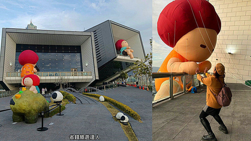 高雄市苓雅區高雄免費景點｜巨型Moi娃娃在高雄港旅運中心,超萌打卡點拍起來