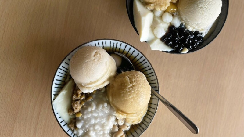 新竹市東區好豆味薑汁冰沙豆花（東門店）二訪- 近新竹火車站的豆花甜品店，推薦招牌豆花，搭配薑汁、糖水或豆漿冰沙(❤️ ω ❤️)