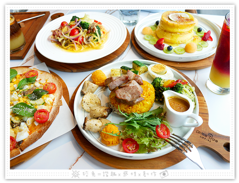 [台南食記] 成真咖啡~誠品生活台南美食推薦！必吃舒芙蕾、義大利麵、彩虹飯、創意咖啡！鄰近碳佐麻里新興園區！