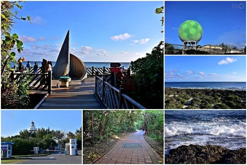 真正的國境之南：恆春墾丁．台灣最南點意象標誌，巴士海峽、台灣海峽交界