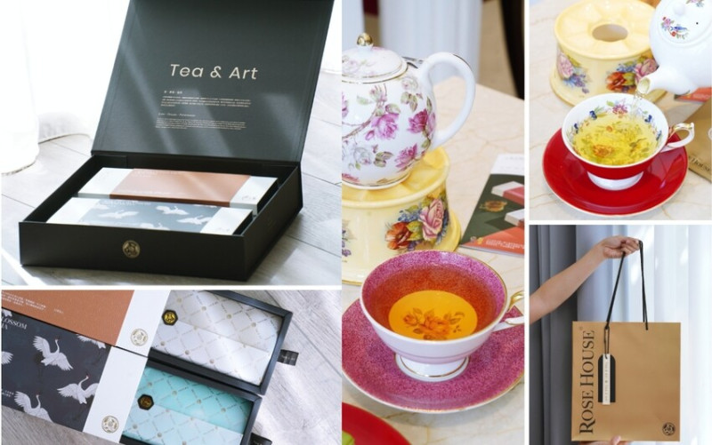 台北市大安區伴手禮推薦 古典玫瑰園「流光茶境」禮盒開箱，把日子泡成喜歡的味道