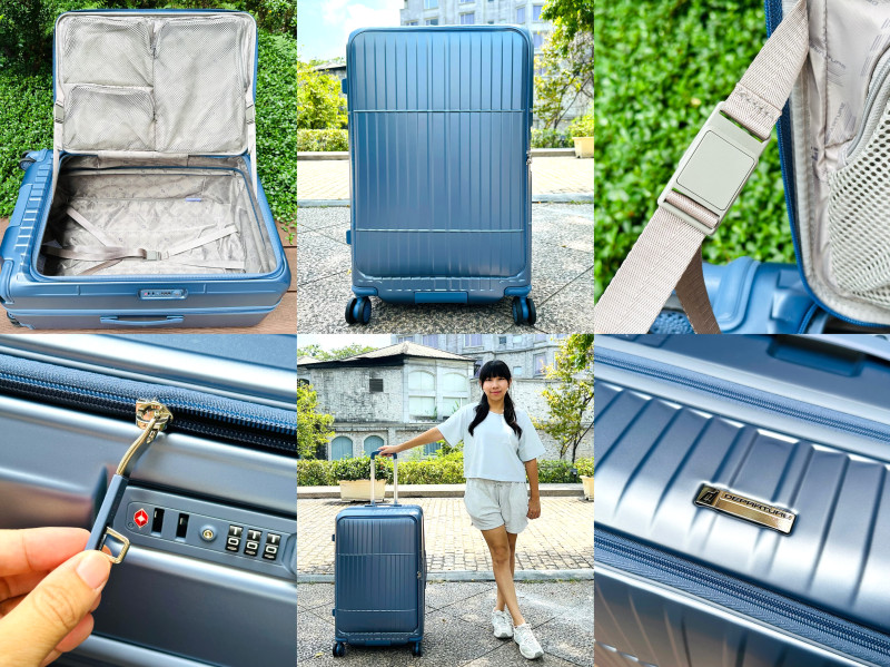 【departure旅行趣 HD517S-2975 開箱推薦】前開式硬殼煞車行李箱｜大容量、耐用又好收納，旅行更輕鬆！