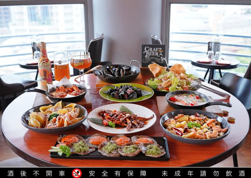 新北市板橋區新北市板橋區板橋高空景觀餐酒館｜ABV閣樓餐酒館板橋府中店 西蘇門答臘美食月 異國料理、300＋精釀啤酒