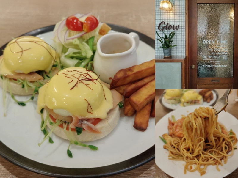 新竹 Glow Cafe｜人氣早午餐咖啡廳，煙燻鮭魚班尼迪克蛋必點！