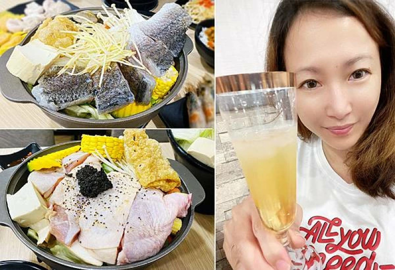桃園南崁蘆竹美食【強鍋台式平價小火鍋】大尾鱸魚海鮮鍋、松露牛奶雞腿鍋（湯頭超驚豔）還有火烤兩吃及石頭...