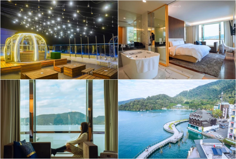 日月潭湖景飯店推薦首選！晶澤會館房間內每個角落都能欣賞湖光山色。