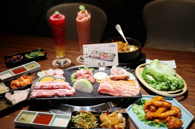 大江美食 | 姜滿堂 正宗韓國直火燒肉 韓式小菜免費續到飽 還能搭配韓式料理及特調飲品