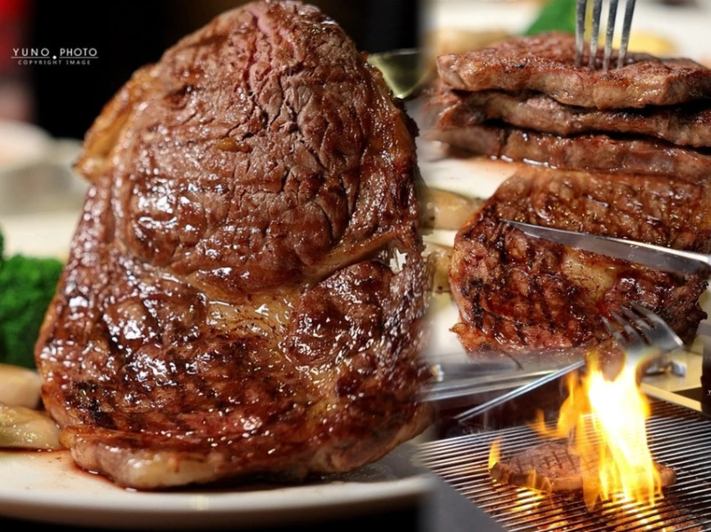 台北牛排控衝！亨利客原味炭烤牛排，Prime級原塊肉、龍眼木增香、免服務費。