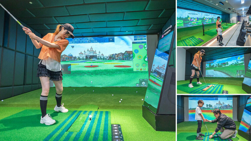 台北市松山區台北市松山區 GOLFMONSTERS｜最新2025台北松山區景點推薦，室內竟然也能打高爾夫！聯誼、團建、商務聚會超時尚都會運動，不怕風吹雨淋的台北高爾夫球場推薦