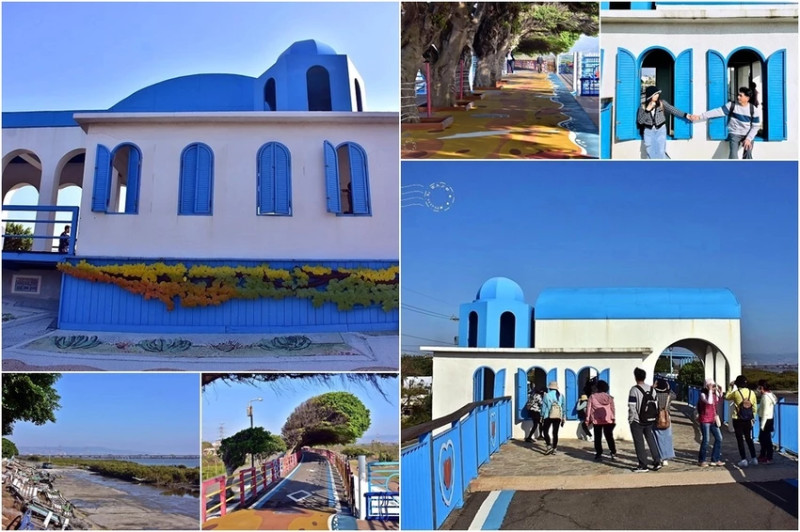 台中龍井【麗水漁港】：百年漁港華麗變身💙【麗水驛站】，浪漫希臘風婚紗、拍照、賞海景點