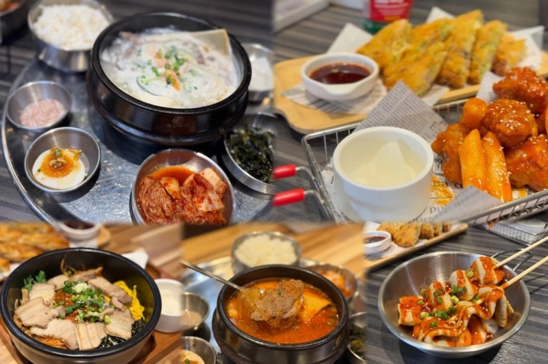 桃園 A19 金春喜韓廚來了！海陸燉牛肉湯飯濃郁香甜，還有炸海苔冬粉捲。