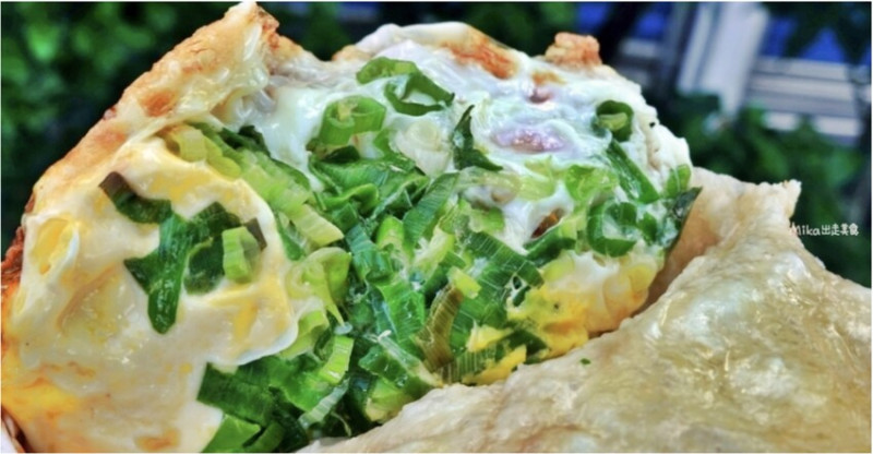 宜蘭三星胖媽炸蛋蔥油餅！超脆皮似餅乾，蔥多雙蛋無敵～