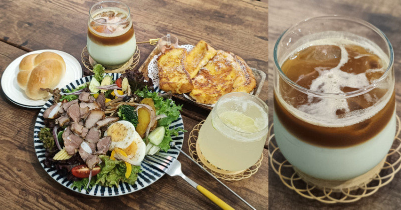 竹北早午餐「芳·覓靜」激推法式吐司 早午餐盤，享受寧靜的早午餐時光。